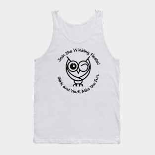 Wink Owl: Blink Twice, and Join the Winking Fiesta! Light Tank Top